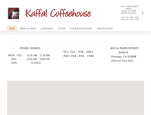 Tablet Screenshot of kaffainc.com